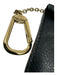 Louis Vuitton Black Leather Zip & Button Monogram Card holder Keychain Wallets Black