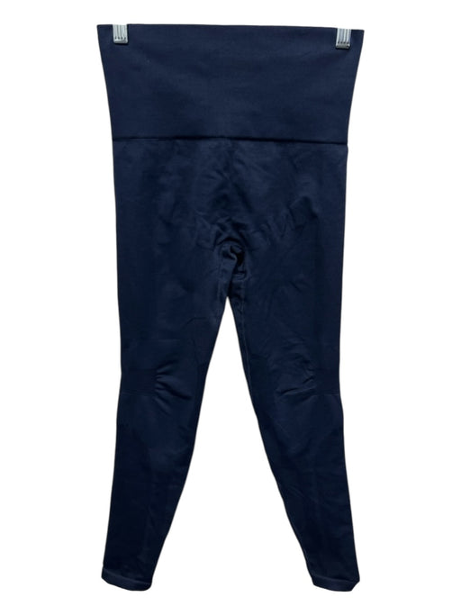 LNDR Size M/L Navy Blue Polyamide Blend Ribbed Knit Ribbed Knit Crop Leggings Navy Blue / M/L