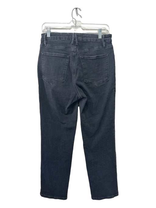 Good American Size 12/31 Black Cotton Denim Stretch High Rise Jeans Black / 12/31