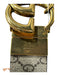 Gucci Brown & Tan Coated Logo Gold Buckle Double G's Reversible Belts Brown & Tan / 85/34