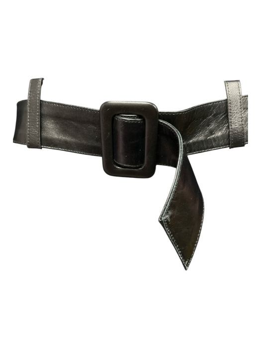 Mackage Size S Black Wool Blend Zip Up Pockets Belt attached Collar Coat Black / S