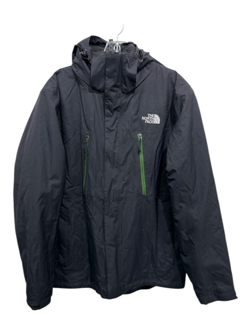 The North Face Size M Black Synthetic Solid Windbreaker Men's Jacket Black / M