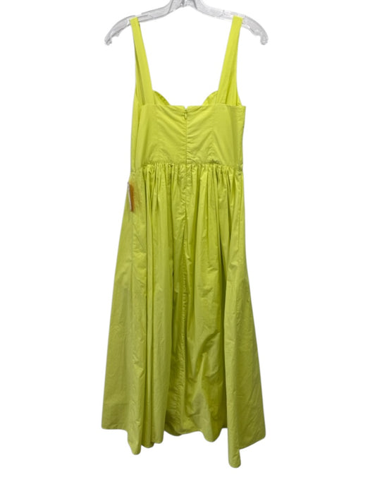 Rhode Size 2 Neon Yellow Cotton Sleeveless Back Zip Dress Neon Yellow / 2
