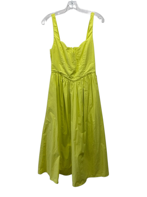 Rhode Size 2 Neon Yellow Cotton Sleeveless Back Zip Dress Neon Yellow / 2