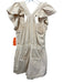 Sea New York Size 2 Light Orange Cotton Half Zip Cap Sleeve Ruffle Detail Romper Light Orange / 2