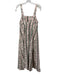 Agua by Agua Bendita Size S White, Pink, Green Cotton Micro Pleats Dress White, Pink, Green / S