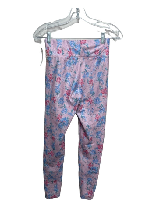 Loveshackfancy Size S Light Pink & Blue Print Polyester Floral Leggings Light Pink & Blue Print / S