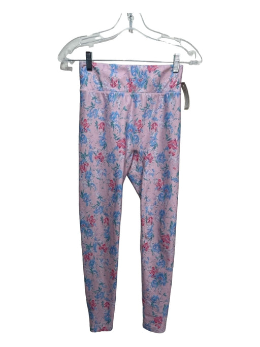 Loveshackfancy Size S Light Pink & Blue Print Polyester Floral Leggings Light Pink & Blue Print / S