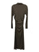 Reformation Size XS Army Green Lyocell blend Long Sleeve Mock Neck Dress Army Green / XS