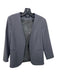 Theory Size 4 Gray Wool Blend Collarless 3/4 Sleeve Open Front Jacket Gray / 4