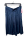 Ba&sh Size 1/Small dark blue Polyester Satin Back Zip Below the Knee Skirt dark blue / 1/Small