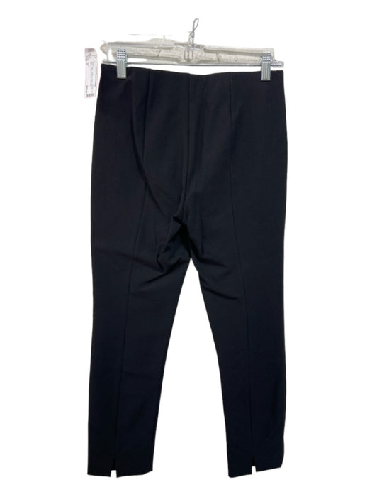 Vince Size S Black Cotton & Nylon Side Zip Stretch Slim Trouser Pants Black / S