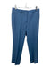 Theory Size 4 Cornflower Blue Virgin Wool Trouser hook & zip Tapered Pants Cornflower Blue / 4