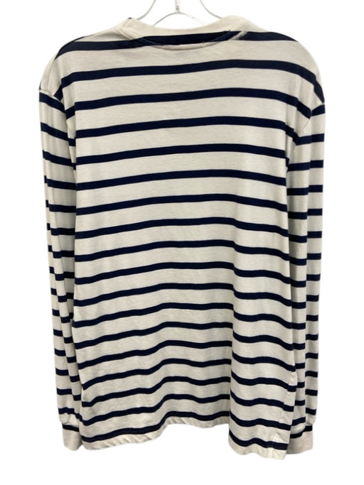 Alexander Wang Size XXS Blue & White Cotton Striped T shirt Long Sleeve Shirt Blue & White / XXS