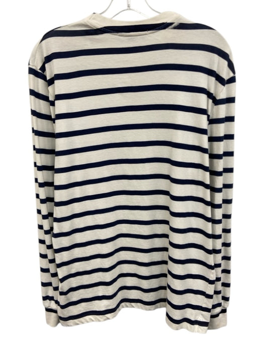 Alexander Wang Size XXS Blue & White Cotton Striped T shirt Long Sleeve Shirt Blue & White / XXS