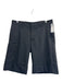 Armani Size Est 32 Black Wool Blend Holes Khaki Dress Men's Shorts Black / Est 32