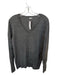 Halogen Size XL Gray Cashmere Heathered Knit V Neck Sweater Gray / XL
