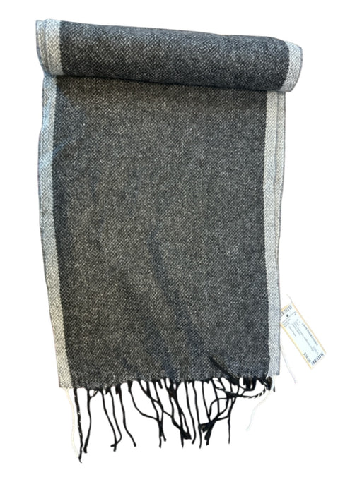 Club Room Gray Cashmere Heathered Fringe Men's Scarf Gray