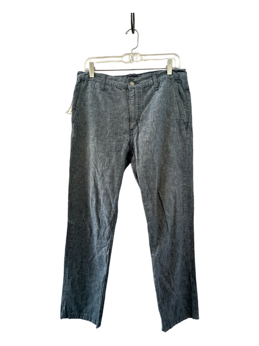 Levi's Size 32/32 Slate Blue Linen & Cotton Washed Straight Leg Zip Fly Pants 32/32