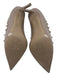 Valentino Shoe Size 37.5 Beige Patent Leather GHW Rock Studs Pointed Toe Pumps Beige / 37.5
