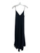 L'agence Size XS Black Polyester Spaghetti Strap V Neck Dress Black / XS