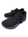 No Bull Shoe Size 7.5 Black Red Blue Synthetic Lace Up Low Top Abstract Sneakers Black Red Blue / 7.5