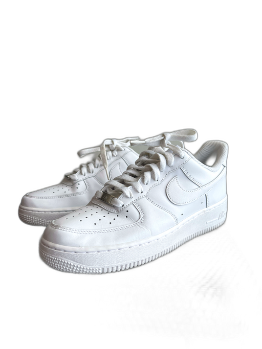 Nike Shoe Size 9 White Leather Sneaker lace up Logo Slip On Shoes White / 9