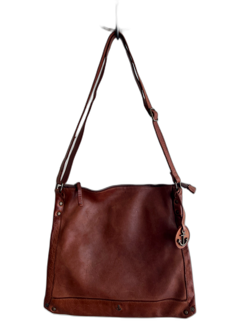 Harbour Brown Leather Zip Pocket Shoulder Bag Bag Brown / Medium