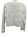 Fatima Rendas Size P Cream Cotton Long Sleeve Bow Print Single Button Cardigan Cream / P