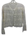 Fatima Rendas Size P Cream Cotton Long Sleeve Bow Print Single Button Cardigan Cream / P