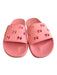 Gucci Shoe Size est 37 Bubblegum Pink Rubber Flat Slide Cut Out Logo Shoes Bubblegum Pink / est 37