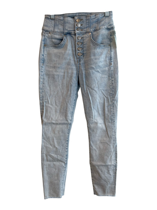 Veronica Beard Size 26 Light Wash Cotton Blend Button Fly High Rise Skinny Jeans Light Wash / 26