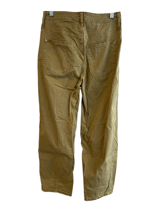 Pilcro Size 26 Green Cotton Blend 5 Pocket Zip Fly Pleat Detail Jeans Green / 26