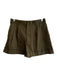 Alice & Olivia Size 2 Dark Green Cotton Blend Zip Fly Side Pocket Cuffed Shorts Dark Green / 2