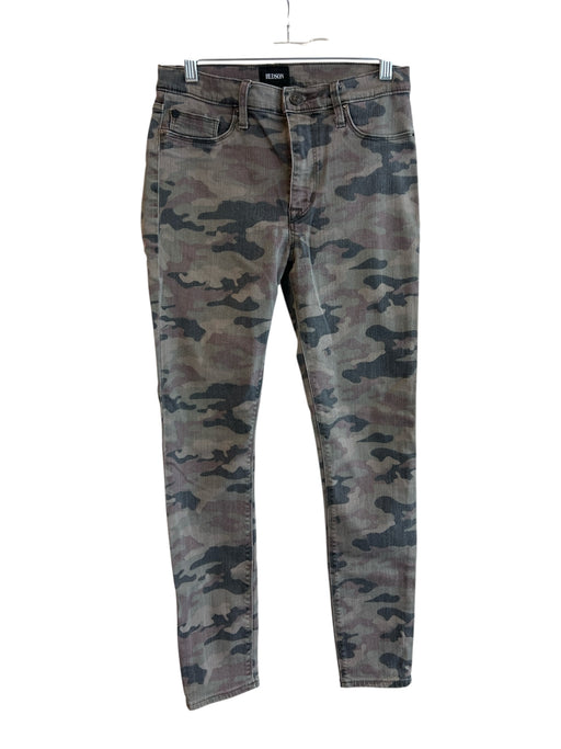 Hudson Size 26 Green & Multi Cotton Blend 5 Pocket Mid Rise Camoflage Jeans Green & Multi / 26