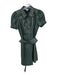 Tyler Boe Size 2 Army Green Viscose Blend Button Down Collared Dress Army Green / 2