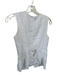 J Crew Size 0 White Linen Sleeveless Button Up high neck Pocket Detail Top White / 0