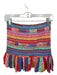 Farm Rio Size XS Multi Viscose Rouched Rainbow Mini Skirt Multi / XS