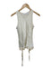 Helmut Lang Size M Cream Viscose Silky Tie Waist Tank Top Cream / M