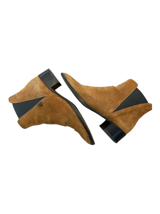 Acne Studio Shoe Size 38 Brown & Black Suede Pointed Toe stretch sides Booties Brown & Black / 38