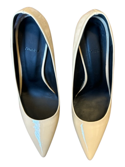 Theory Shoe Size 38.5 Tan Patent Leather Stiletto Pointed Toe Pumps Tan / 38.5