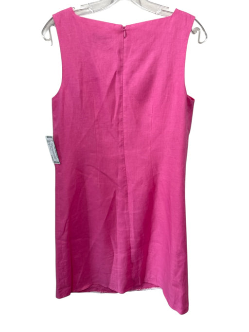 Molly Moorkamp Size 2 Hot Pink & White Sleeveless Crochet Lace Shift Dress Hot Pink & White / 2