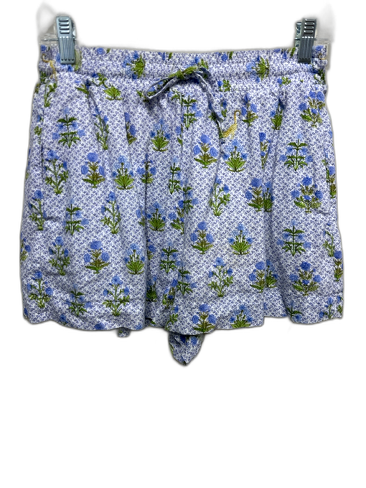 Hill House Size XS/S Blue, Green, White Viscose Blend Short Sleeve Short Set Blue, Green, White / XS/S