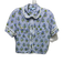 Hill House Size XS/S Blue, Green, White Viscose Blend Short Sleeve Short Set Blue, Green, White / XS/S