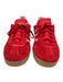 Adidas Shoe Size 6.5 Red & Pink Synthetic Suede Lace Up Rubber Outsole Shoes Red & Pink / 6.5