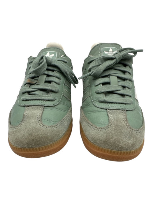 Adidas Shoe Size 6.5 Green Leather Suede Lace Up Rubber Outsole Shoes Green / 6.5