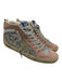 Golden Goose Shoe Size 37 Silver & Pink Synthetic Glitter Suede Lace Up Shoes Silver & Pink / 37
