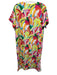 Crosby Size S Green, Pink, Multi Polyester Short Sleeve Abstract Print Dress Green, Pink, Multi / S