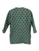Milly Size 2 Green, Black, White Polyester 3/4 Sleeve Geometric Print Coat Green, Black, White / 2