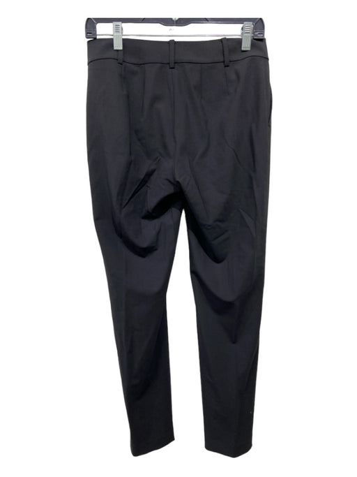 St John Collection Size 2 Black Wool Blend Hook & Zip Trouser Tapered Pants Black / 2